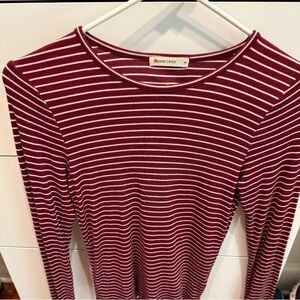 Marine layer striped long sleeve shirt M